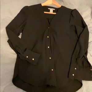 A black long sleeve button up from H&M